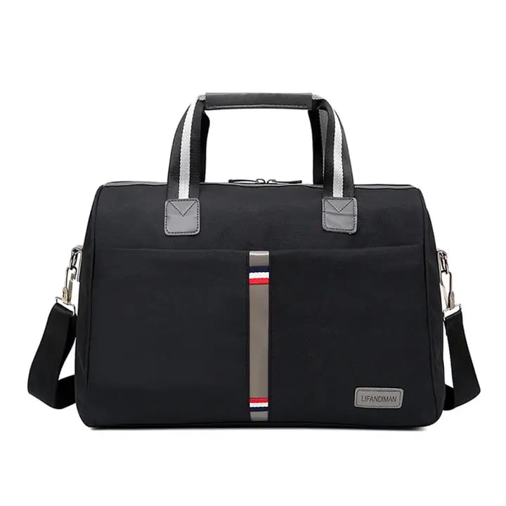 Travel Duffle Bag |Compact & Lightweight Oxford Duffel, 42x28x20cm, Available in Wine Red, Black, Navy Blue, and Purple- Furaha Finds Kenya