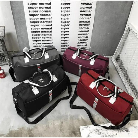 Travel Duffle Bag |Compact & Lightweight Oxford Duffel, 42x28x20cm, Available in Wine Red, Black, Navy Blue, and Purple- Furaha Finds Kenya