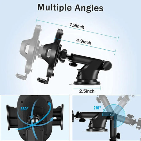 Car Phone Holder 360° Rotating Suction Cup Mount