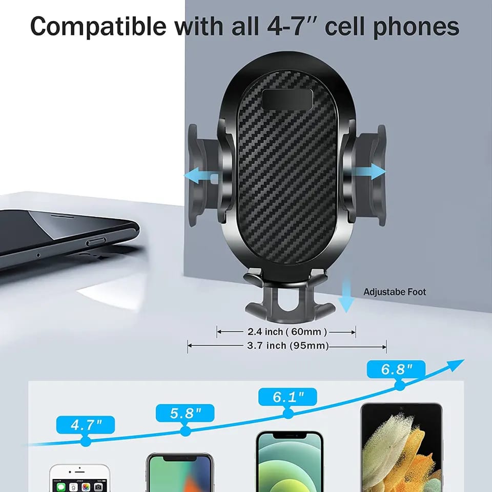 Car Phone Holder  360° Rotating Suction Cup Mount