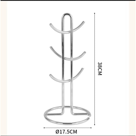 Heavy Duty Stainless Cups Stand | Available in Silver and Gold, Durable and Stylish- Furaha Finds Kenya