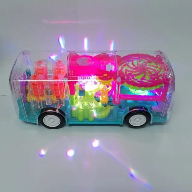 Gear Bus Toy Battery Operated with Lights & Music