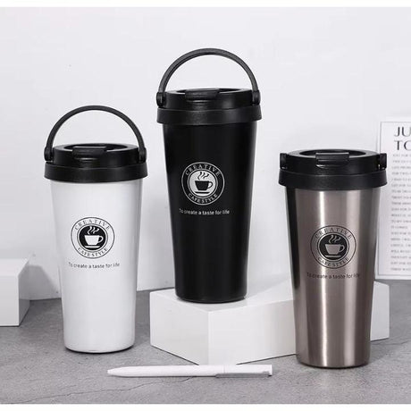 500ml Double Wall Stainless Steel Thermo Mug Keeps Hot for 12 Hours
