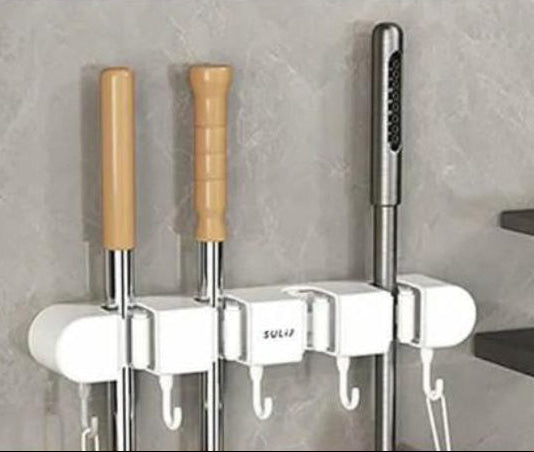 Furaha Finds Non-Slip Wall-Mounted Mop Holder 