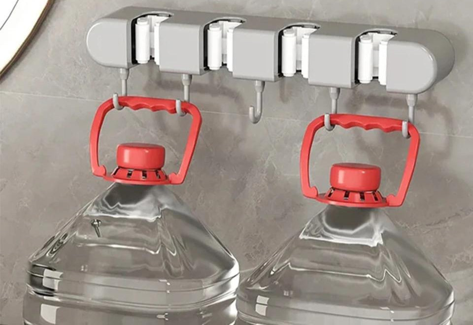 Furaha Finds Non-Slip Wall-Mounted Mop Holder 
