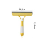 3 in 1 Car Spray Glass Double Sided Wiper Window Squeegee Cleaner with Spray Bottle, Sponge Brush, and Scraper