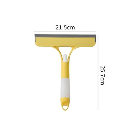 Furaha Finds 3 in 1 Car Spray Glass Double Sided Wiper Window Squeegee Cleaner with Spray Bottle, Sponge Brush, and Scraper