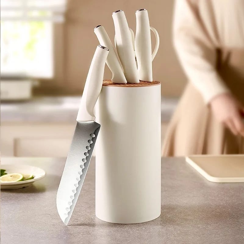 5pcs Stainless Steel Kitchen Knife Set Durable, Sharp, Easy to Clean & Store- Furaha Finds Kenya