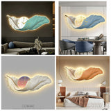 Feather Wall Hanging Clock Crystal Porcelain Design, 30x60cm, Battery Operated Decorative Clock