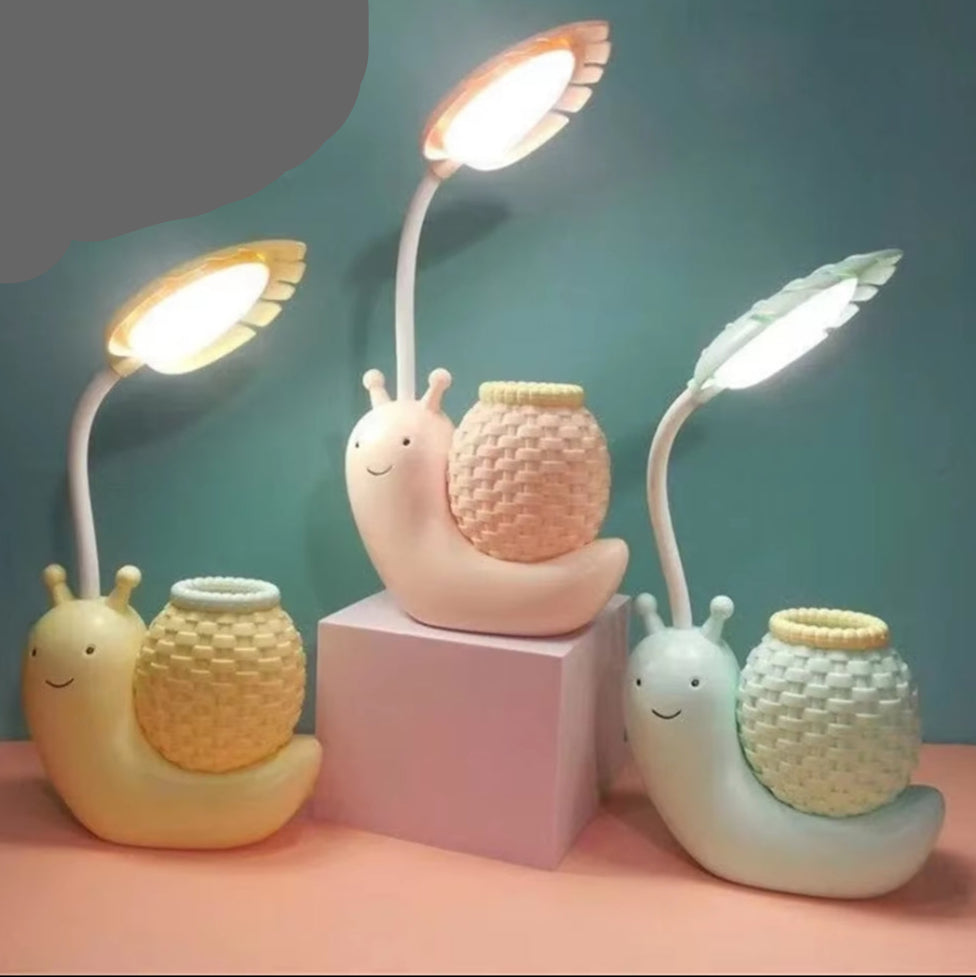 Furaha Finds Children's Cartoon LED Snail Desk Lamp 