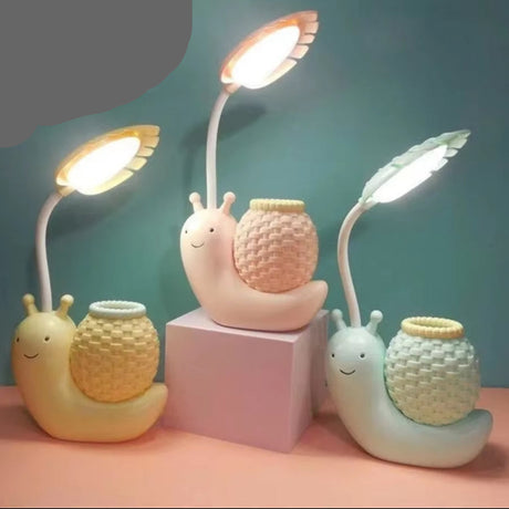 Furaha Finds Children's Cartoon LED Snail Desk Lamp 