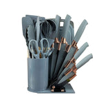 19 Piece Silicone Cooking Spoon & Knife Set- Furaha Finds Kenya