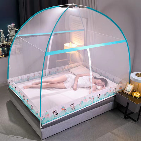 Furaha Finds foldable dome type mosquito net durable lightweight and breathable for home travel and outdoor mosquito protection
