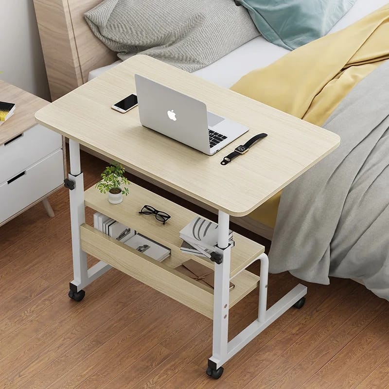 Furaha Finds Adjustable Laptop Table with Wheels Heavy duty, 50 kg load capacity, height adjustable, and available in multiple colors for home and office use.