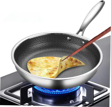 NEW Antiscalding Stainless Steel 26cm Pan for Shallow Frying- Furaha Finds Kenya