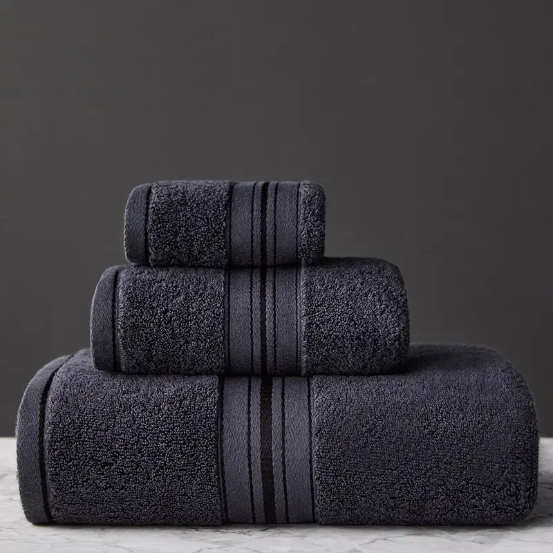 Egyptian Cotton Towel Set | Bath Towel & Face Towels