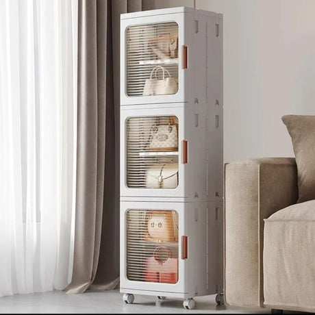 Storage Multilayer Cabinet with 3 Compartments Adjustable Length (61-90cm) | 166cm (H) x 29cm (W) x 37cm (D)- Furaha Finds Kenya