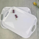 Hotel Grade White Melamine Serving Tray | 45cm x 38cm