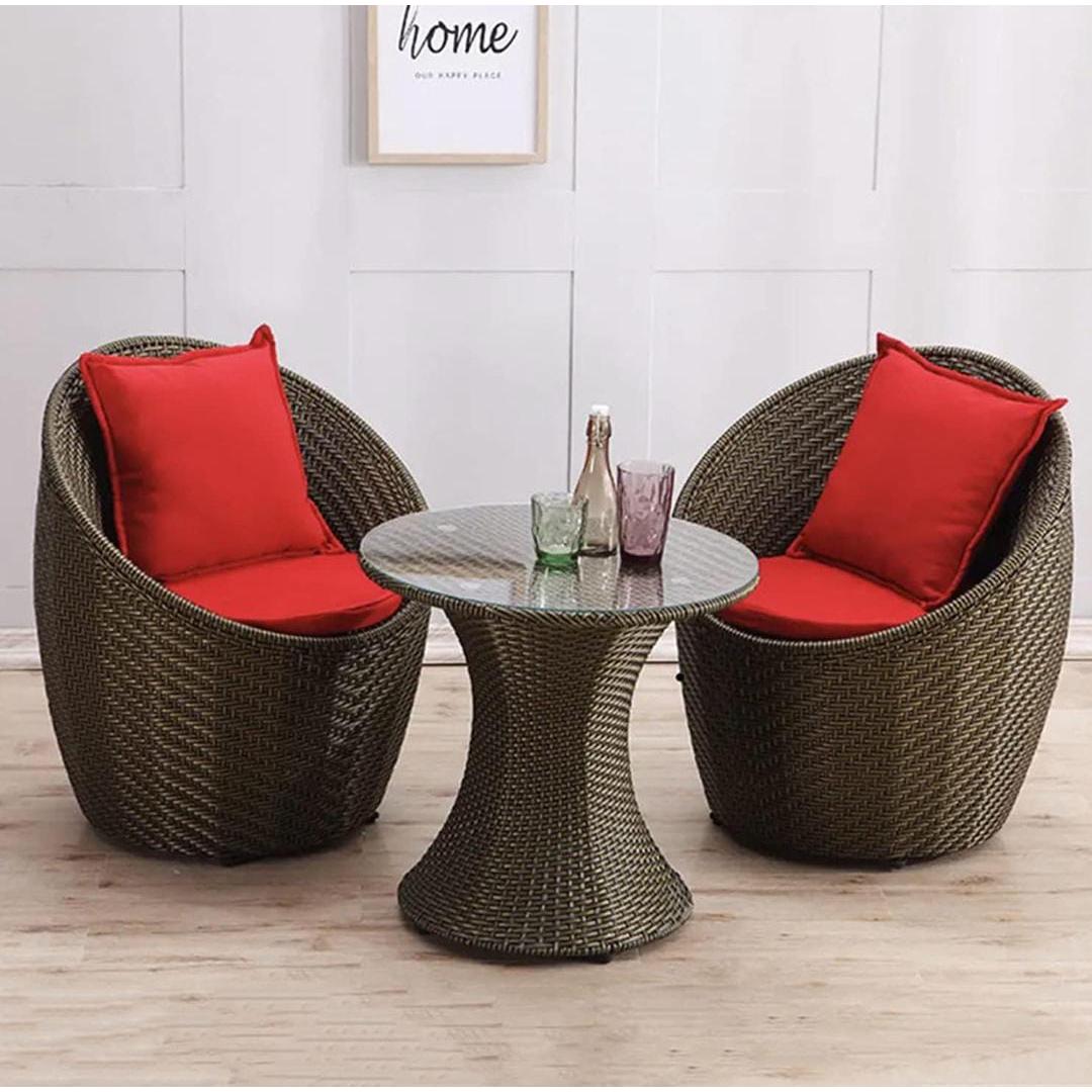 Brown Bistro Set 3 Piece Outdoor Garden Furniture Set