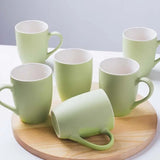 6pcs Colorful Macaron Ceramic Cups Drum Shaped Mugs, 330ml- Furaha Finds Kenya