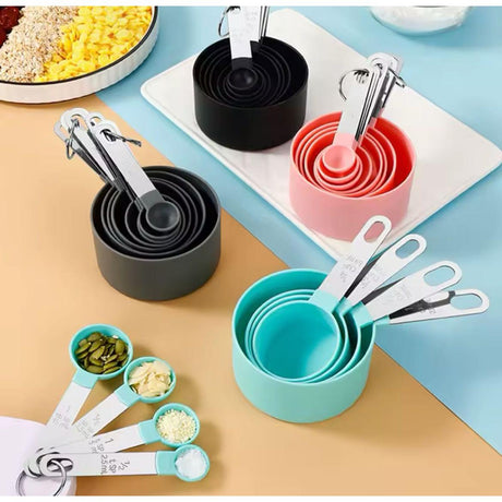8 Piece Multipurpose Measuring Spoons & Cups Set Precise Kitchen Baking Tools- Furaha Finds Kenya