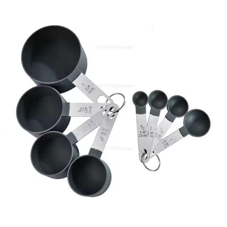 8 Piece Multipurpose Measuring Spoons & Cups Set Precise Kitchen Baking Tools- Furaha Finds Kenya