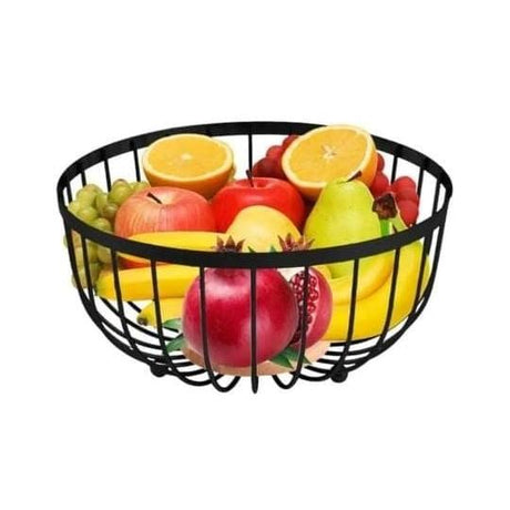 Nordic Minimalist Elegant Heavy Round Metal Fruit Basket