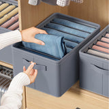 Furaha Finds 9 Grid Jeans Wardrobe Organizer  Space saving closet storage for trousers, jeans, and clothing organization.