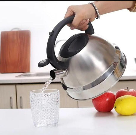 Stainless Steel & Marble Whistling Kettle 3.2L Capacity- Furaha Finds Kenya