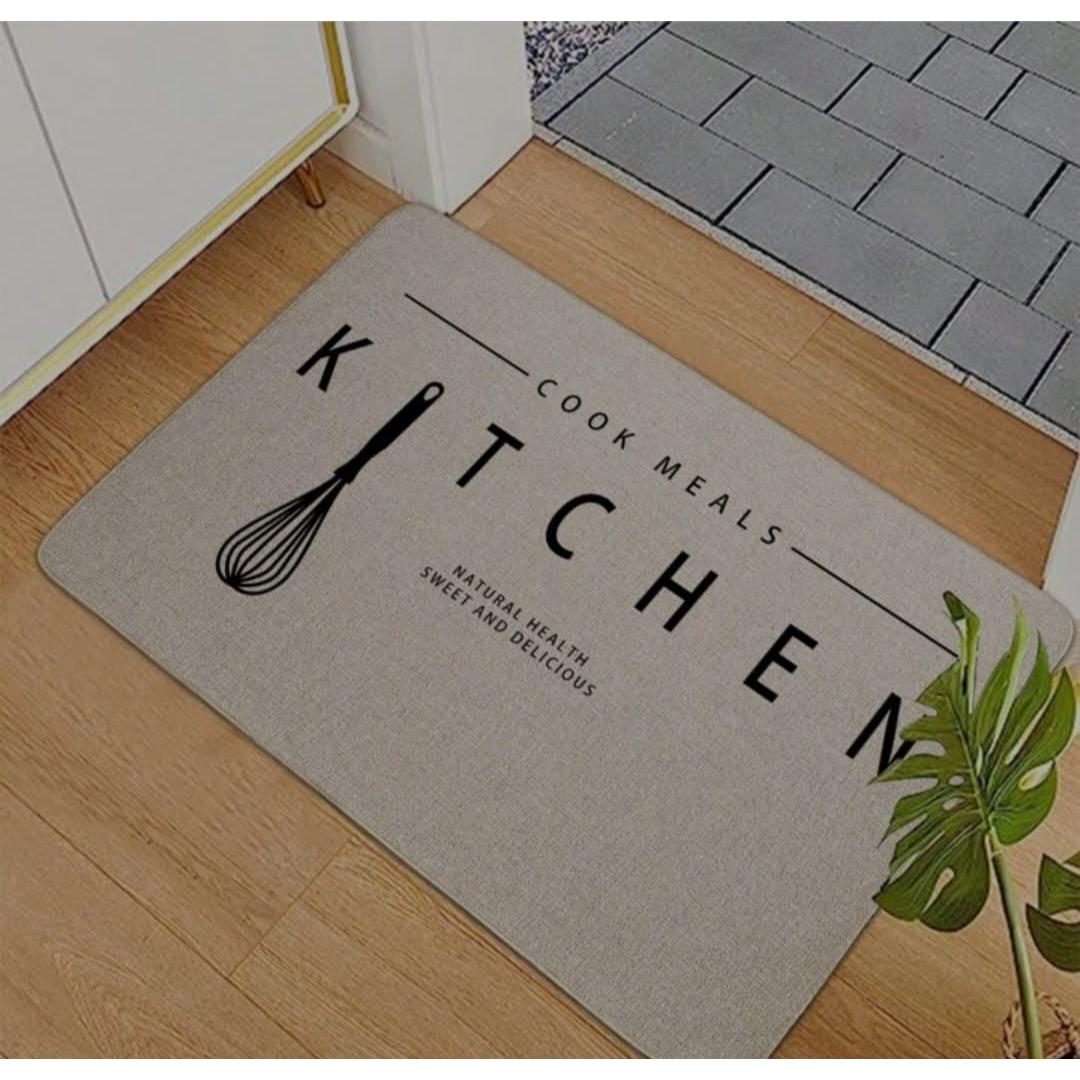 High Absorbent Rubber Bottom Kitchen Mat 60x40cm Anti Slip & Quick Drying- Furaha Finds Kenya