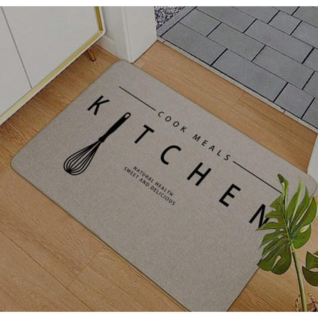 High Absorbent Rubber Bottom Kitchen Mat 60x40cm Anti Slip & Quick Drying- Furaha Finds Kenya