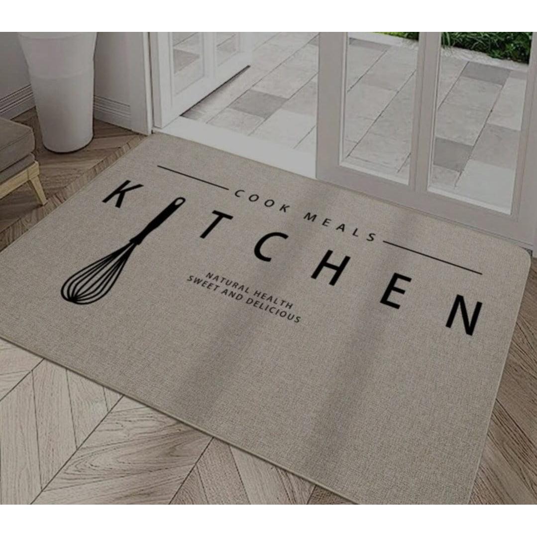 High Absorbent Rubber Bottom Kitchen Mat 60x40cm Anti Slip & Quick Drying- Furaha Finds Kenya