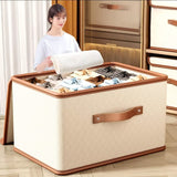 Furaha Finds Upgraded Large Capacity Oxford Fabric Wardrobe Organizer 44 x 30 x 29 cm foldable storage box for clothes, bedding, and home organization.