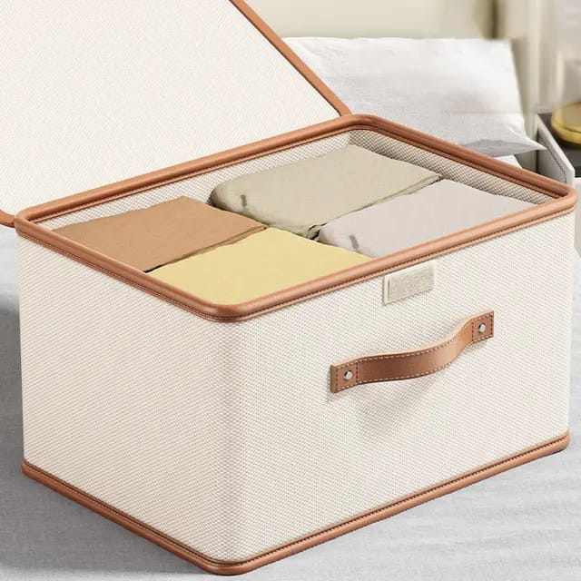 Furaha Finds Upgraded Large Capacity Oxford Fabric Wardrobe Organizer 44 x 30 x 29 cm foldable storage box for clothes, bedding, and home organization.