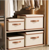 Furaha Finds Upgraded Large Capacity Oxford Fabric Wardrobe Organizer 44 x 30 x 29 cm foldable storage box for clothes, bedding, and home organization.