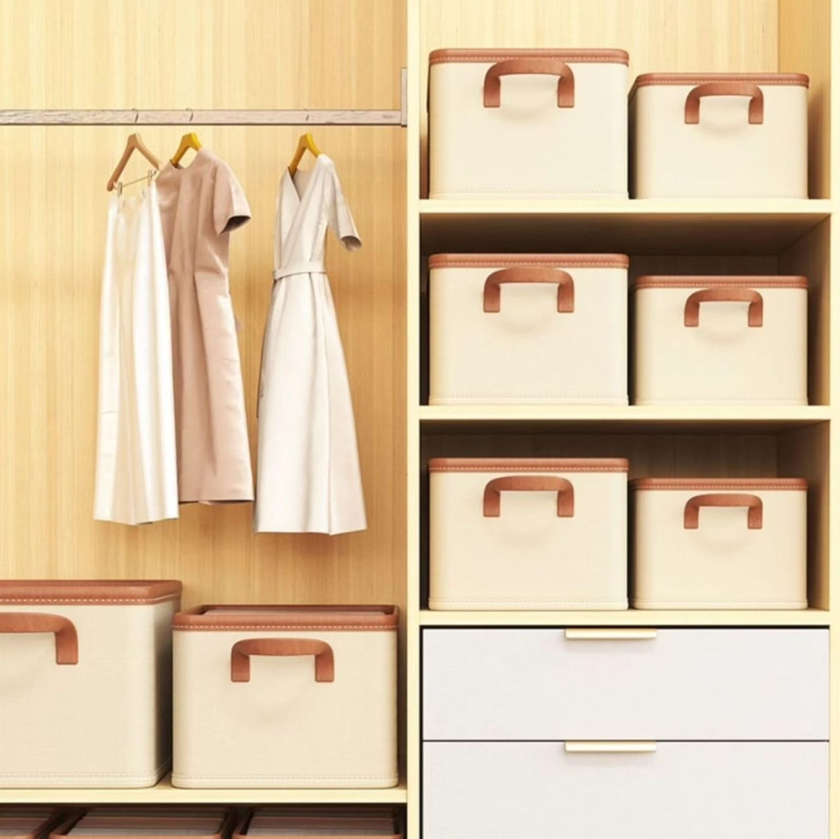 Foldable Multipurpose Clothes Organizer 40cm x 25cm x 20cm- Furaha Finds Kenya