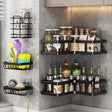 5 Piece Triangular Shower Caddy Shelf/Bathroom Organizer