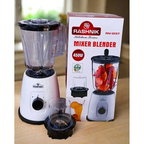 Rashnik 2 in 1 Blender 1500ML 450W Powerful Motor