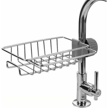 Stainless Steel Faucet Rack & Sink Tidy with Towel Holder- Furaha Finds Kenya
