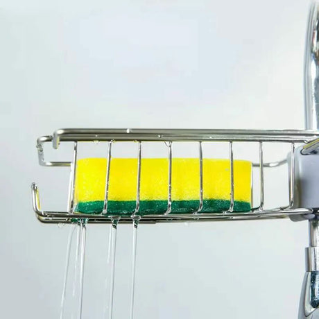 Stainless Steel Faucet Rack & Sink Tidy with Towel Holder- Furaha Finds Kenya