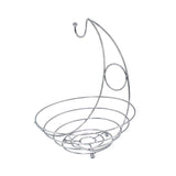 Stainless Steel Banana Rack - 40cm Height, Silver Finish Size: 40cm height, 28cm base diameter- Furaha Finds Kenya