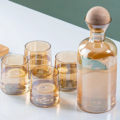 High Quality Glass, Designed For Durability And Clarity 7 Piece Decanter Set- Furaha Finds Kenya