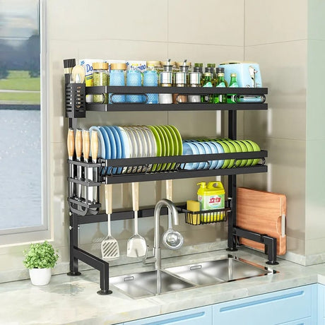 2 Layer Over the Sink Dish Drainer |Space Saving & Practical- Furaha Finds Kenya