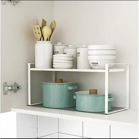 Retractable Cabinet Storage Spice Under Shelf Rack Organizer- Furaha Finds Kenya