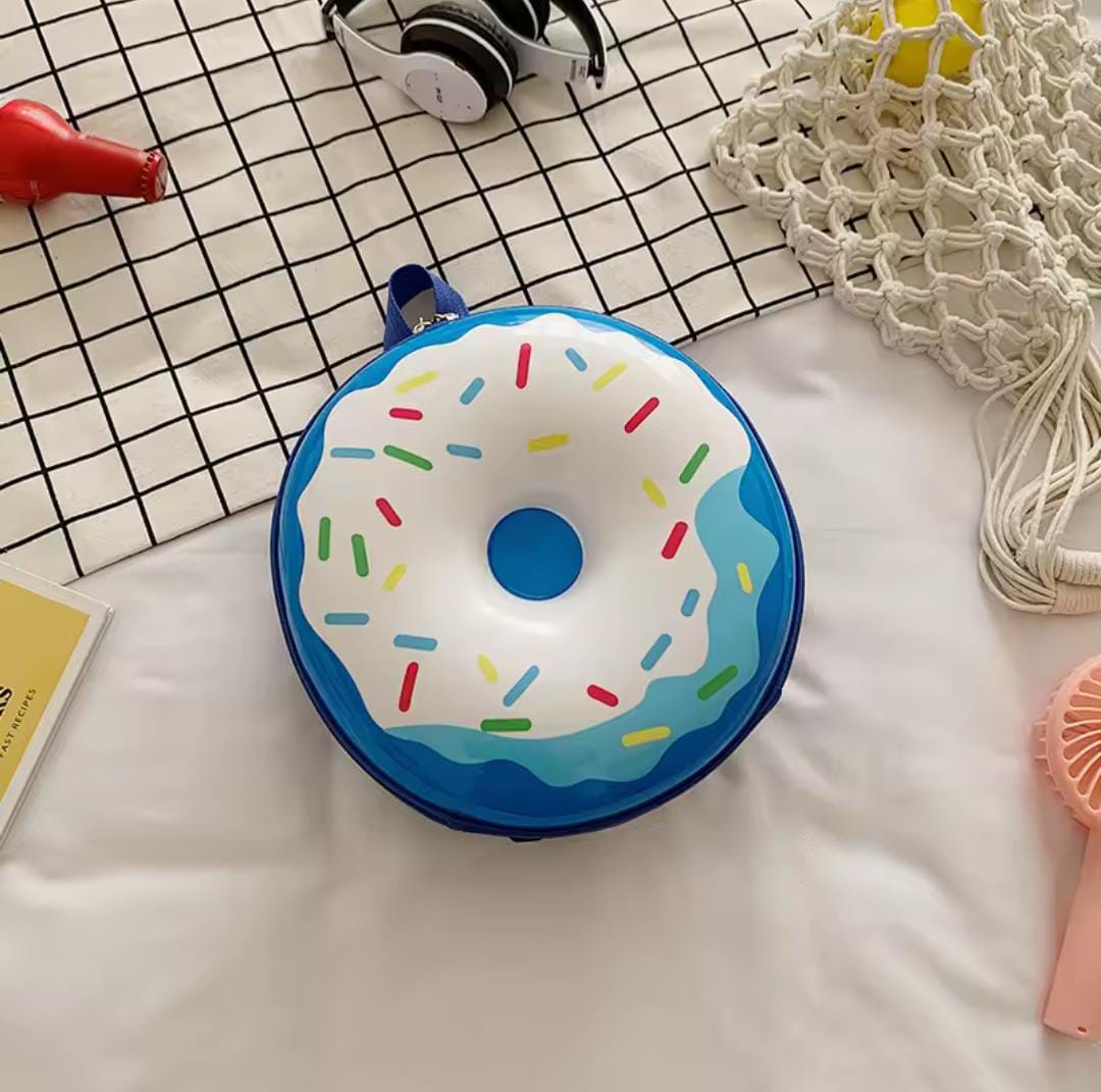 Furaha Finds Donut Shaped Hard Shell Backpack for Preschoolers 