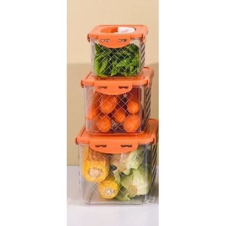 3pcs Heavy Acrylic Fridge Storage Containers Durable & Space Saving Organizer Set- Furaha Finds Kenya
