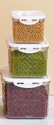 3pcs Heavy Acrylic Fridge Storage Containers Durable & Space Saving Organizer Set- Furaha Finds Kenya