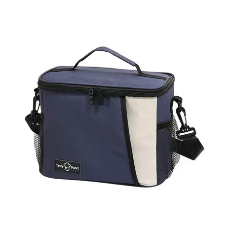 Insulated Lunch Bag with Shoulder Strap – 25x17.5x20cm | Black, Navy Blue, Grey & Light Blue- Furaha Finds Kenya