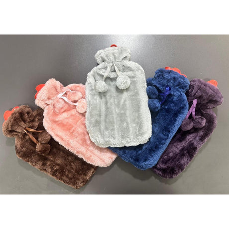 Hot Water Bottle with Fur Fleece Cover- Furaha Finds Kenya
