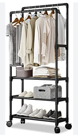 Sturdy metal Rolling Garment Rack